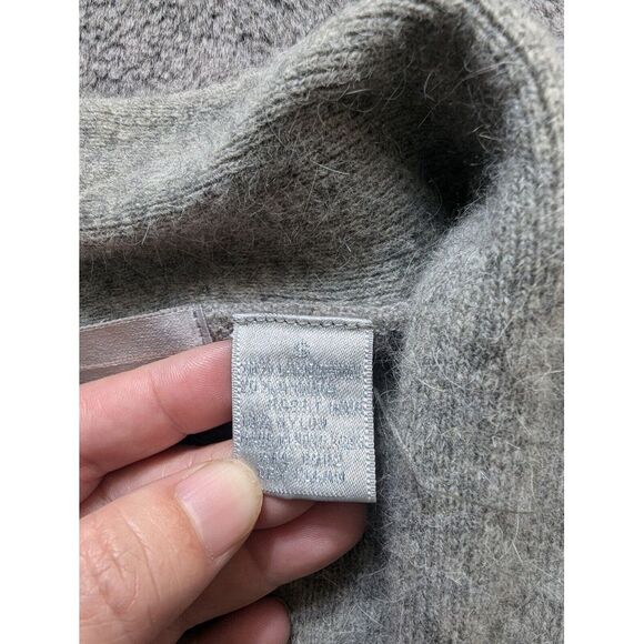 Evan Picone 3 Button Lambwool Cardigan Women's Size Small Gray - Picture 4 of 10